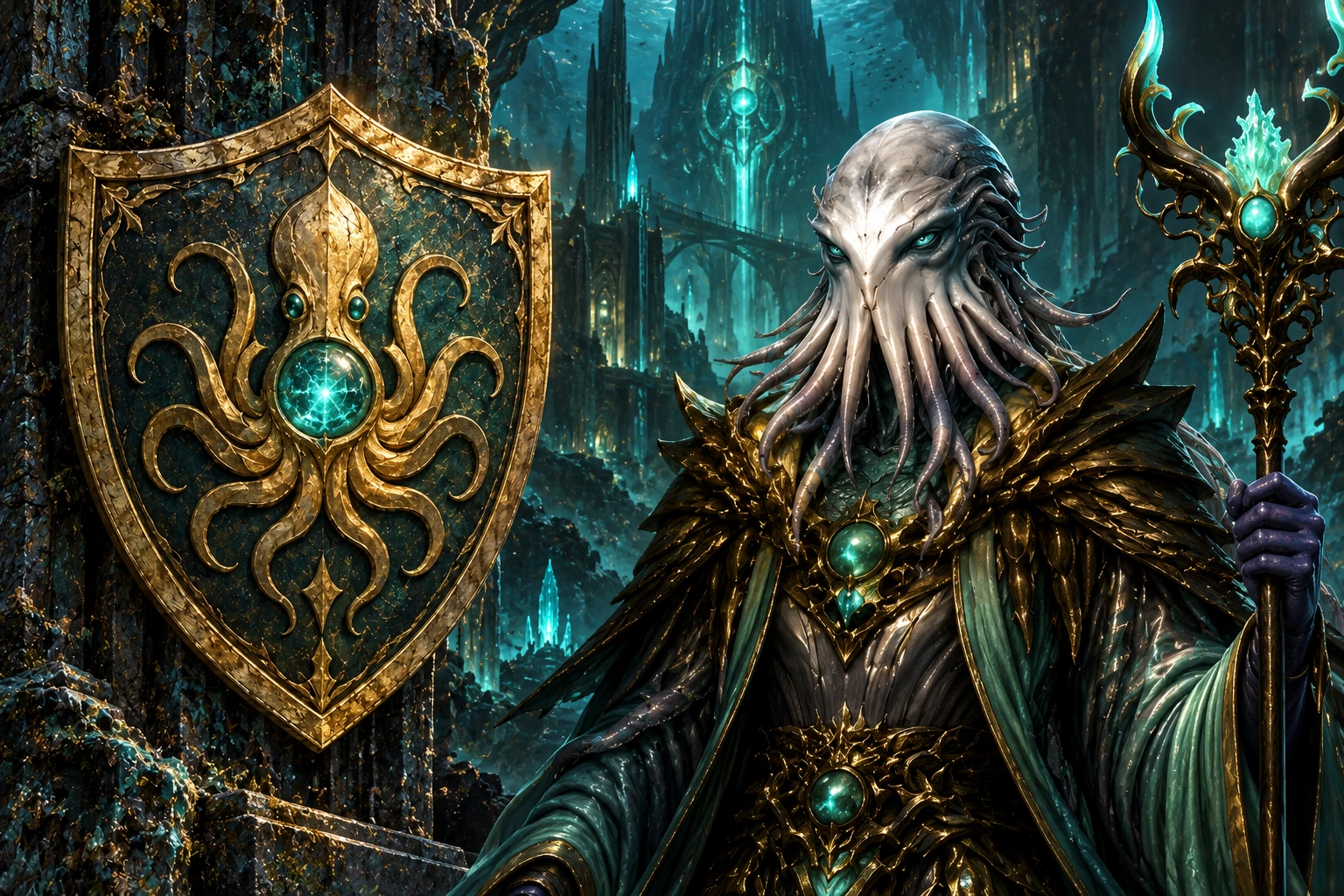 Thal'Keth race banner and portrait